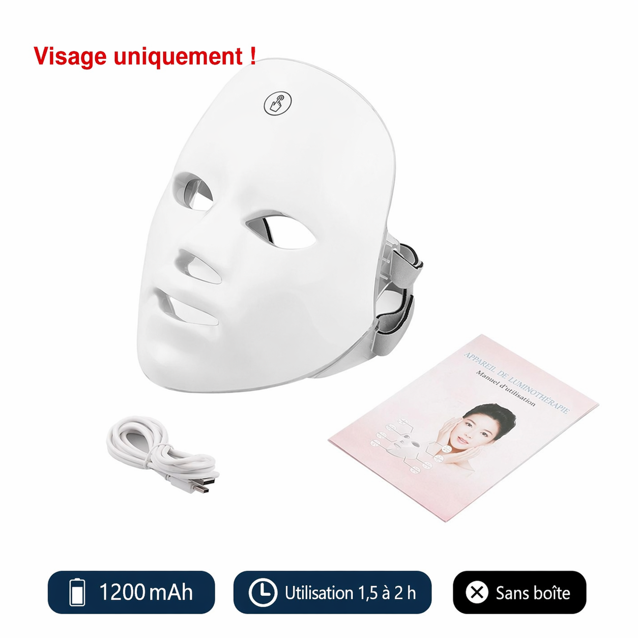 Masque LED Anti-rides