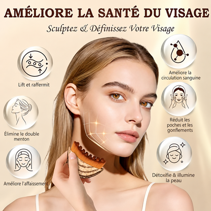 Brosse Sculptante Visage – Drainage Lymphatique & Effet Lifting