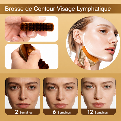 Brosse Sculptante Visage – Drainage Lymphatique & Effet Lifting